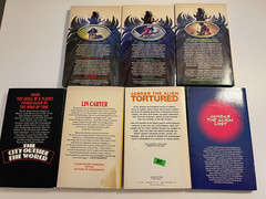 Lin Carter – Callisto Lot, Zanthodon, The City Outside the World Vintage Fantasy