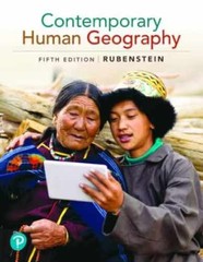Contemporary Human Geography – Library Binding, by Rubenstein – Very Good