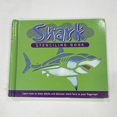 Shark Stenciling Book Hardcover 2006 Lucy Bater Illustrated Ages 4-8
