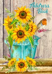 Address Book: Large Print Floral Address and Phone Number Logbook with Alpha…