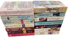 Jane Feather PB Lot 14 Silver Rose, Widows Kiss, Almost Innocent, Wedding Wager