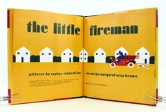 THE LITTLE FIREMAN Esphyr Slobodkina & Margaret Wise Brown 1993 HBDJ Signed VGC