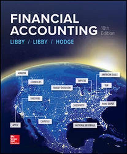 FINANCIAL ACCOUNTING 10TH EDITION – Hardcover By LIBBY – VERY GOOD