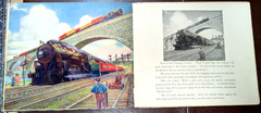 1927 All Aboard Put Together Book Sam’l Gabriel Sons Vintage Transportation