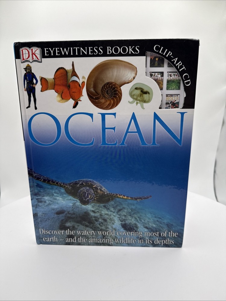 DK Eyewitness Ocean Hardcover Book Marine Life Science Nature 2004