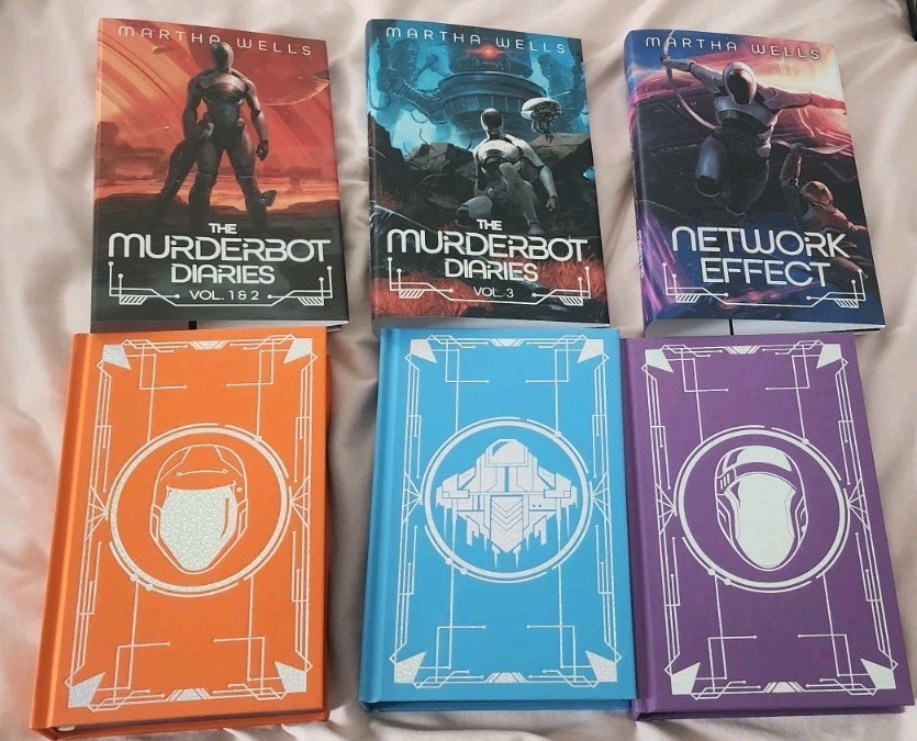 SIGNED The Murderbot Diaries Broken Binding Exclusive Set by Martha Wells