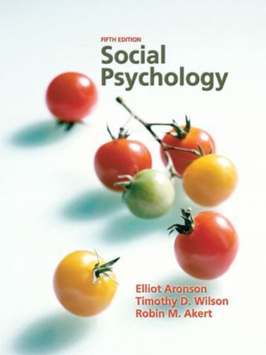 Social Psychology – hardcover, Elliot Aronson, 9780131786868