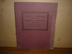 H L Peterson. Notes on Ordnance of American Civil War.1959. Softbound. Good copy