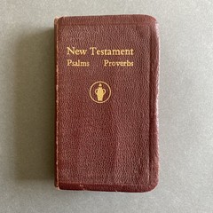 Pocket Size Vintage 1941 Gideons New Testament Psalms Proverbs Bible Book
