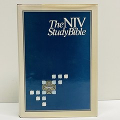 NIV Study Bible 1985 Blue Hardcover New International Version W/ Dust Jacket