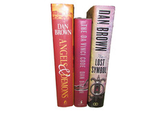 Dan Brown Book Lot 3: The DaVinci Code; The Lost Symbol; Angels & Demons (LN/HC)