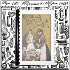1905 Cassell’s Vegetarian Cookery Cook Book 188 Pages