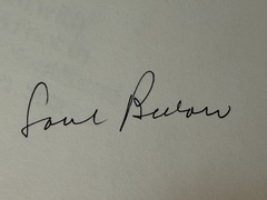 ✍️ Saul Bellow SIGNED 1st Ed “Him With His Foot in His Mouth” + Kroch’s Bookmark