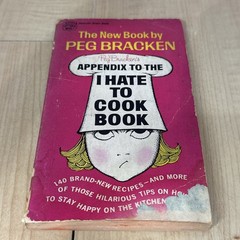 1967 Appendix to the I Hate to Cook Book Peg Bracken 1st Paperback Pink Cover