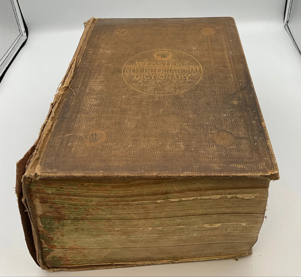 Webster’s New International Dictionary Second Edition Vintage 1934