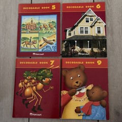 Harcourt Decodable Books Set 5 6 7 9 Early Reader Phonics Softcover Lot Learning