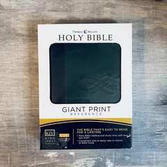HOLY BIBLE: KING JAMES VERSION GREEN LEATHERSOFT, By Thomas Nelson Giant Print