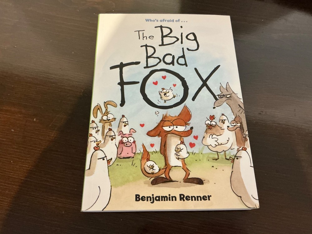 The Big Bad Fox by Benjamin Renner (English) Paperback Book—LIKE NEW
