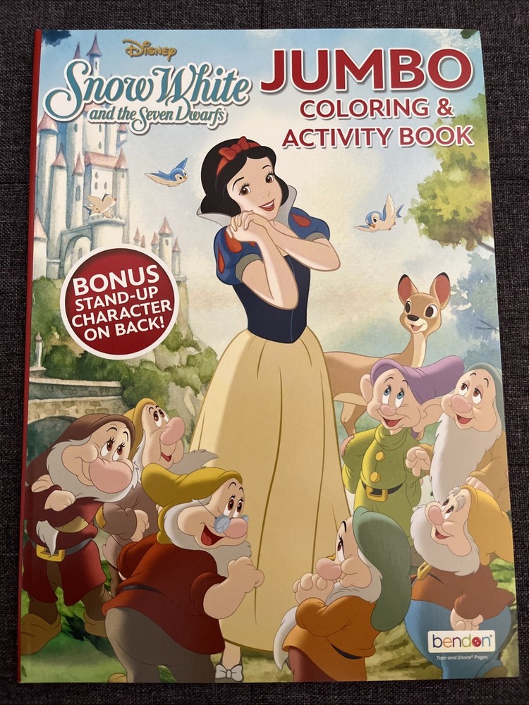 Snow White Jumbo Coloring & Activity Book Puzzles Games Disney Bonus Character