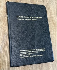 Logos Study New Testament Bible American Standard ASV Bonded Leather 1987
