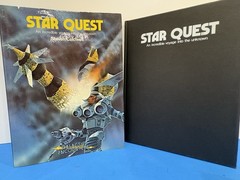 VTG Star Quest Galactic Encounters Steven Caldwell 1980s Sci-Fi Art Hardcover DJ