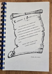 River View First Mates’ Cook Book, River View Yacht Club, Toledo, Ohio, 1978