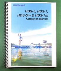 Lowrance HDS-7 Instruction Manual: Full Color 132 Pages & Protective Covers