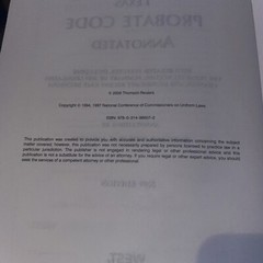 Johanson’s Texas Probate Code Annotated, 2009 ed. (Texas Annotated Code Series)