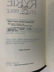 Ryrie Study Bible KJV Vintage Bison Grain Leather 1978 US print *see details*