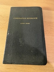 Combination Reference By Eldin Ricks Revised Edition 1961 Pocket Size Mormon LDS