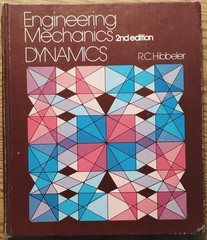 Vintage Engineering Mechanics Dynamics 2nd Ed R.C.HIBBELER HC