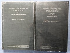 STATISTICAL REASONING IN LAW AND PUBLIC POLICY 2 VOLS. BY JOSEPH GASTWIRTH HC