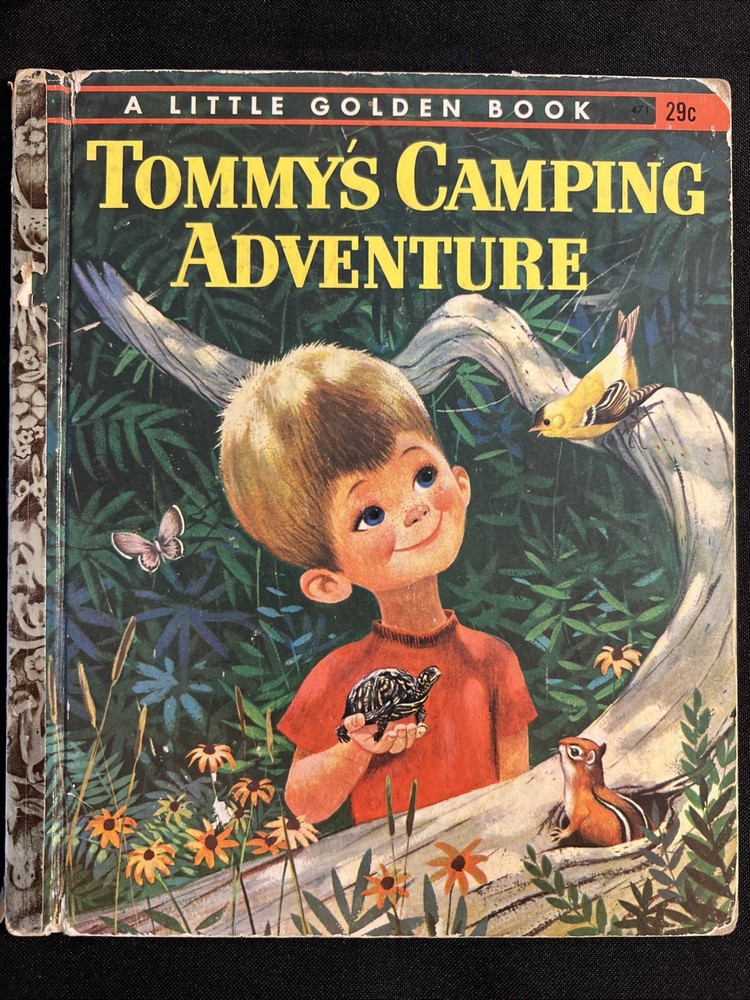 Vintage A Little Golden Book Tommy’s Camping Adventure 471 .29 1962 “A” #5205