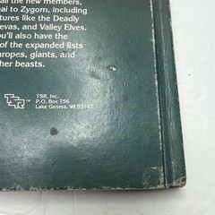 Advanced Dungeons & Dragons Monster Manual II – Gary Gygax (TSR, 1983) HC / D&D