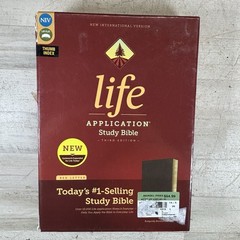 NIV Life Application Study Bible 3rd Ed Bonded Leather Thumb Index Burgundy RL