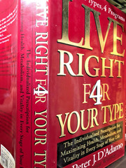 RARE 1ST EDITION! Live Right 4 Your Type by Peter J. D’Adamo (2000) FINE HC w/DJ