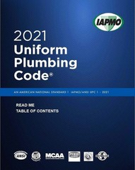 2021 UPC -2021 Uniform Plumbing Code PB