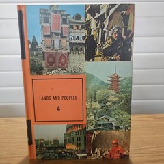 Vintage Lands and Peoples Grolier 7 Vol Complete Set Hardcover Books VG 1967