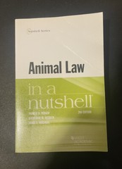 Nutshells Ser.: Animal Law in a Nutshell by Katherine Hessler, Pamela Frasch and