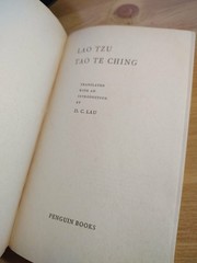 Penguin Classics LAO TZU TAO TE CHING Translated by D.C. Lau Tao Gently Read