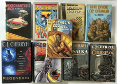 C. J. Cherryh Lot of 9 Rusalka Chernevog Rimrunners Heavy Time Regenesis HB BCE