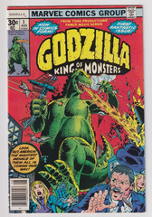 GODZILLA King of The Monsters #1 Marvel 1977 1st Comic Book Appearance F/VF