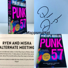 SIGNED Punk 57 by Penelope Douglas 1st/1st (2023, Trade Paperback) BONUS CONTENT