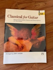 Classical for Guitar In TAB: Easy to Intermediate Classics and Transcript – GOOD