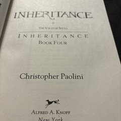 Inheritance : Book IV by Christopher Paolini (2011, Hardcover) First Edition