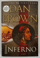 INFERNO by Dan Brown 2013 LARGE PRINT (Trade Paperback)