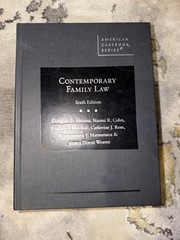 Contemporary Family Law