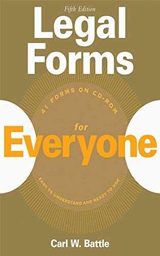 Legal Forms for Everyone – Paperback, by Battle Carl W. – Very Good