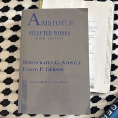 Aristotle selected Works Third Edition
