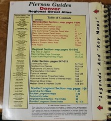 RARE Pierson Guides Denver Regional Street Atlas Map Book 1998 Edition
